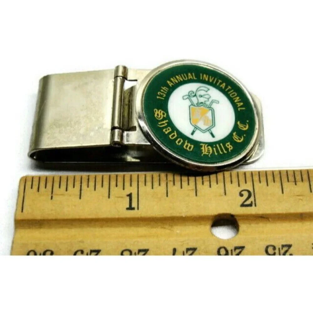 Shadow Hills Country Club Money Clip Stainless Steel Credit Card Cash Silver
